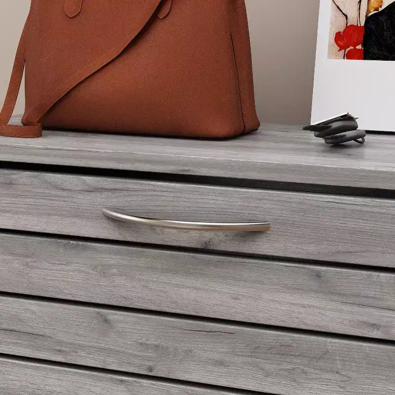 Meuble à Chaussures à Abattants en Noyer Lignes Ajouées Design