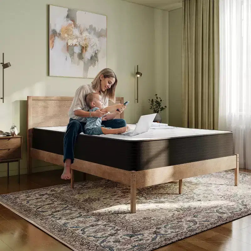 Matelas hybride à ressorts ensachés individuellement de 12 pouces, matelas en boîte