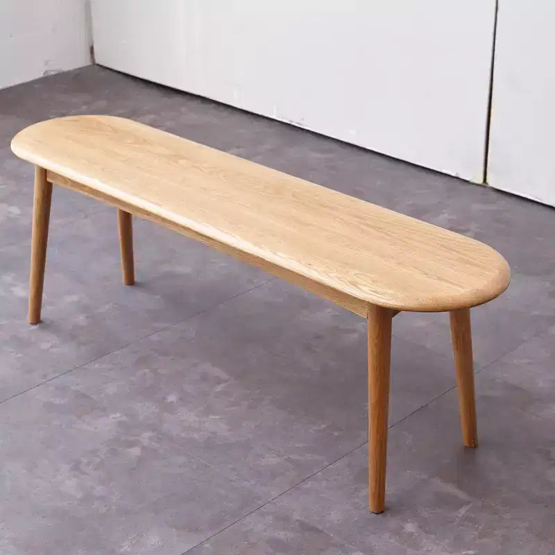 Banc de salle à manger en bois massif naturel, 120 cm de large