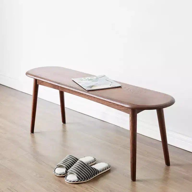 Banc de salle à manger en bois massif naturel, 120 cm de large