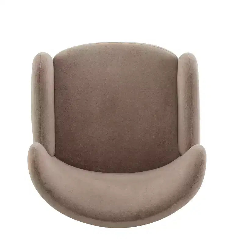 Fauteuils d'appoint d'intérieur à dossier haut et revêtement en velours