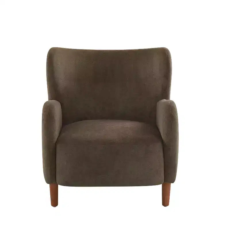 Fauteuils d'appoint d'intérieur à dossier haut et revêtement en velours