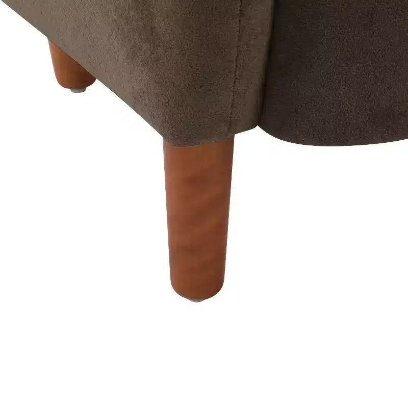 Fauteuils d'appoint d'intérieur à dossier haut et revêtement en velours