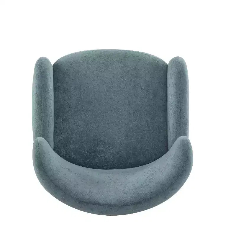 Fauteuils d'appoint d'intérieur à dossier haut et revêtement en velours