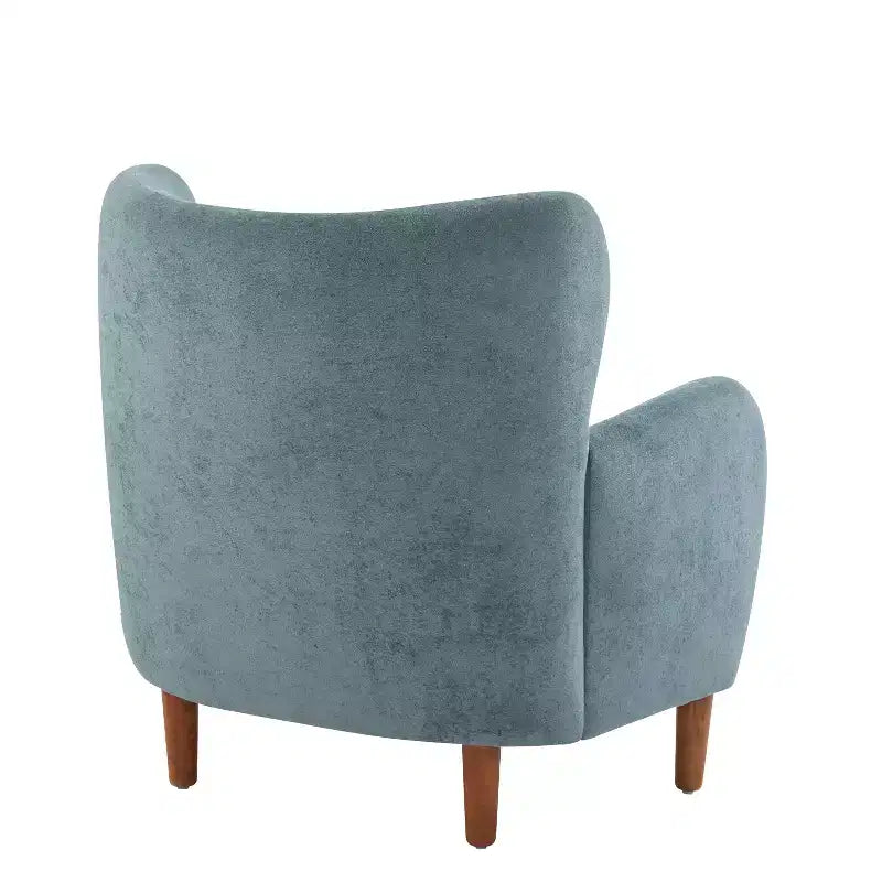 Fauteuils d'appoint d'intérieur à dossier haut et revêtement en velours