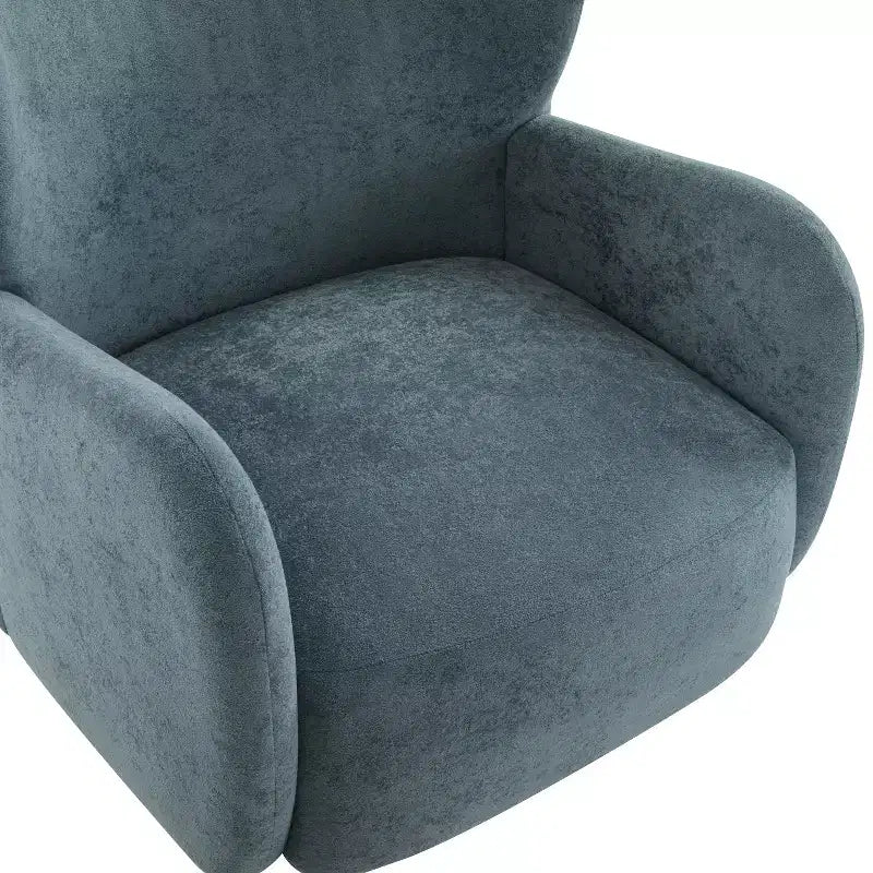 Fauteuils d'appoint d'intérieur à dossier haut et revêtement en velours