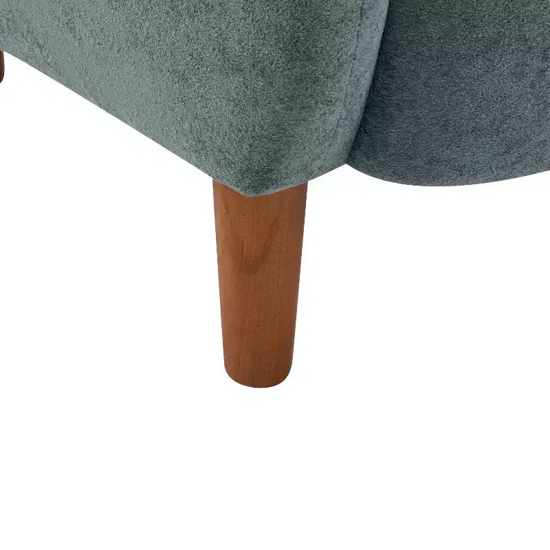 Fauteuils d'appoint d'intérieur à dossier haut et revêtement en velours