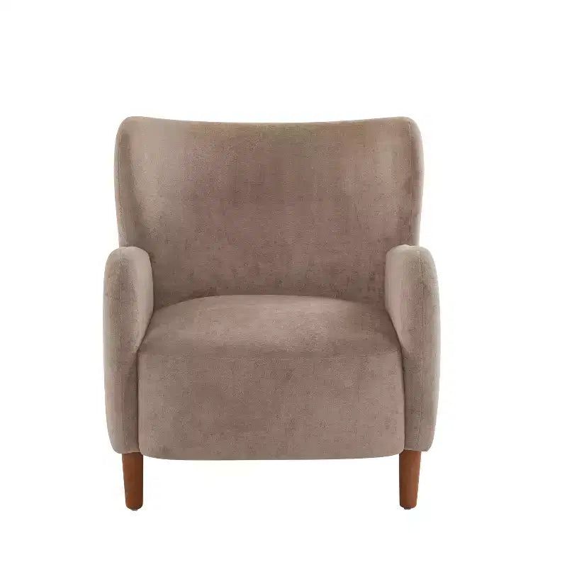 Fauteuils d'appoint d'intérieur à dossier haut et revêtement en velours