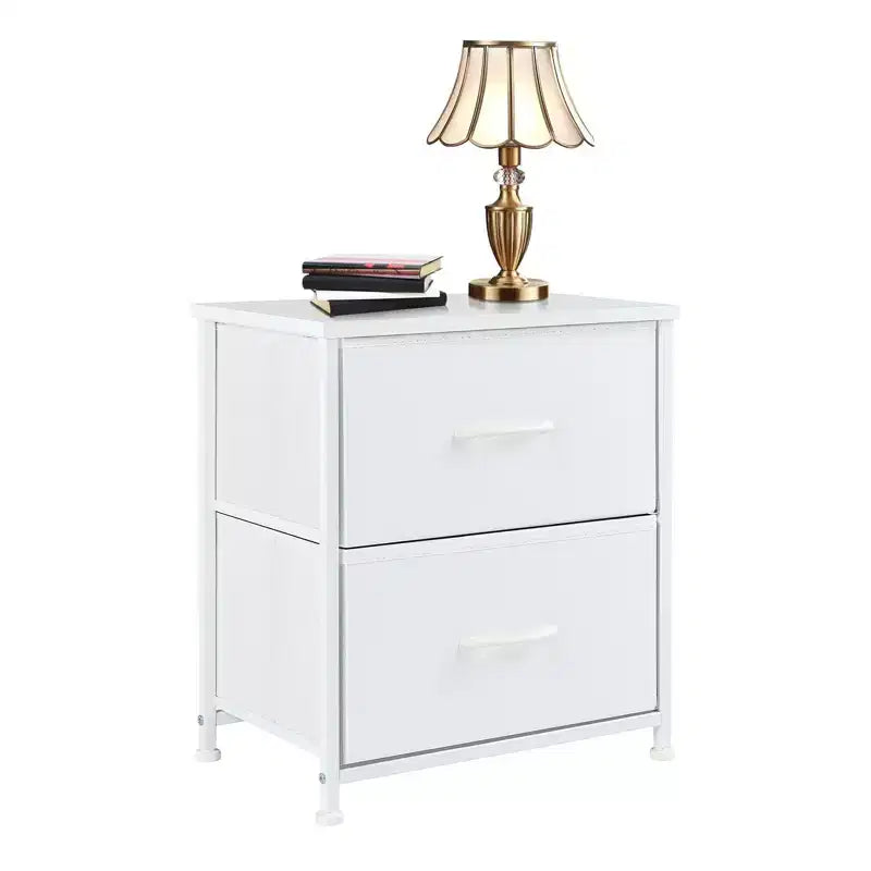 Commode à 7 tiroirs : cadre en métal, plateau en bois