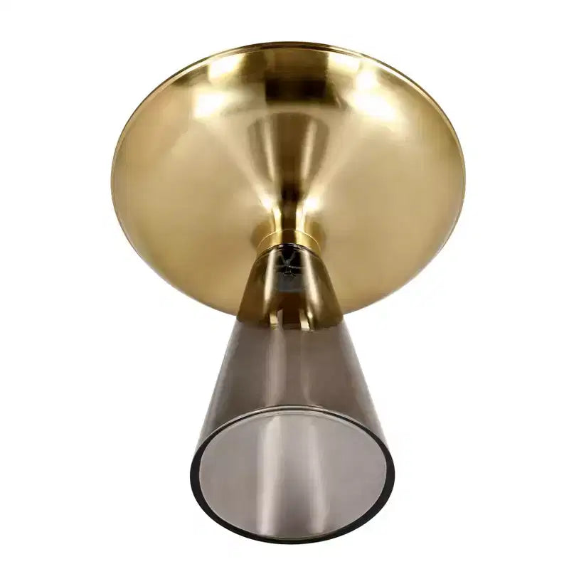 Table d'appoint en verre avec cadre en fer Table d'appoint moderne pour salon, chambre, bureau, lounge, intérieur, décor contemporain