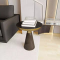 Table d'appoint en verre avec cadre en fer Table d'appoint moderne pour salon, chambre, bureau, lounge, intérieur, décor contemporain