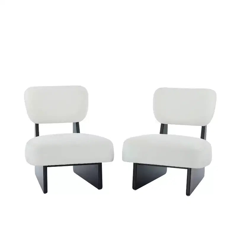 Lot de 2 fauteuils d'appoint, fauteuils rembourrés pour salon, chambre -