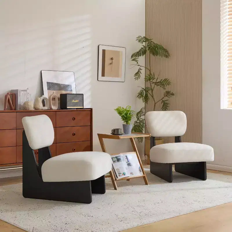 Set of 2 Accent Chair, Modern Lounge Chair Upholstered Accent Seating for Living Room, Bedroom -ModernLuxe