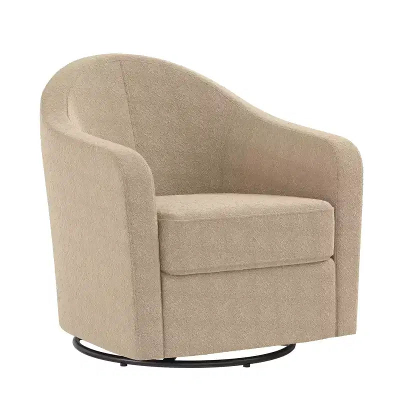 Fauteuil d'appoint incurvé pivotant Gentle