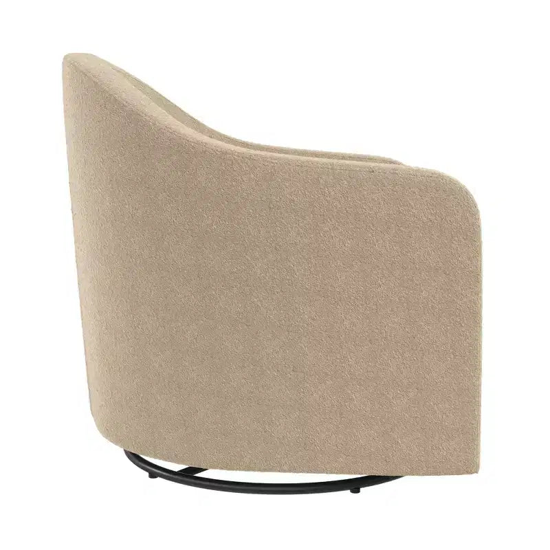 Fauteuil d'appoint incurvé pivotant Gentle