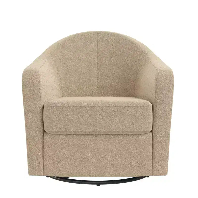 DHP Gentle Swivel Curved Accent Chair