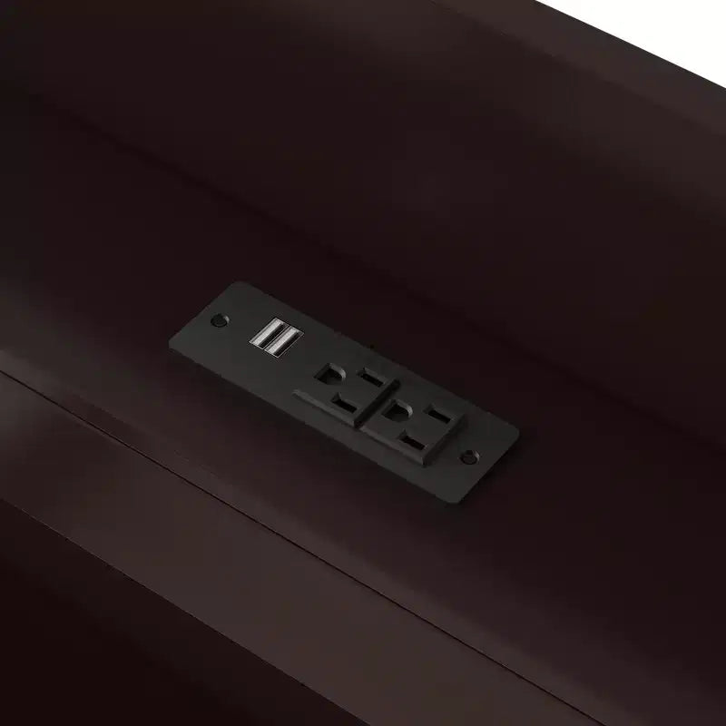 Lit plateforme Twin XL avec rangement et tête de lit LED, station de charge, lit gigogne simple et 2 tiroirs