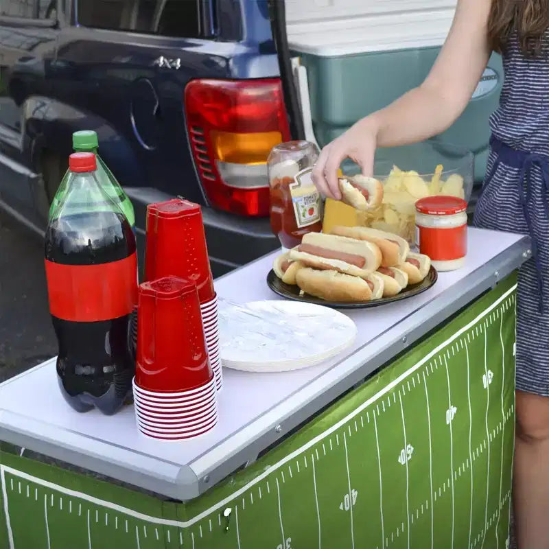 Table de bar portable pour événements - Station de bar mobile pop-up avec étui de transport de voyage