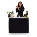 GoBar Portable Bar Table for Events - Pop Up Mobile Bartending Station with Travel Carrying Case