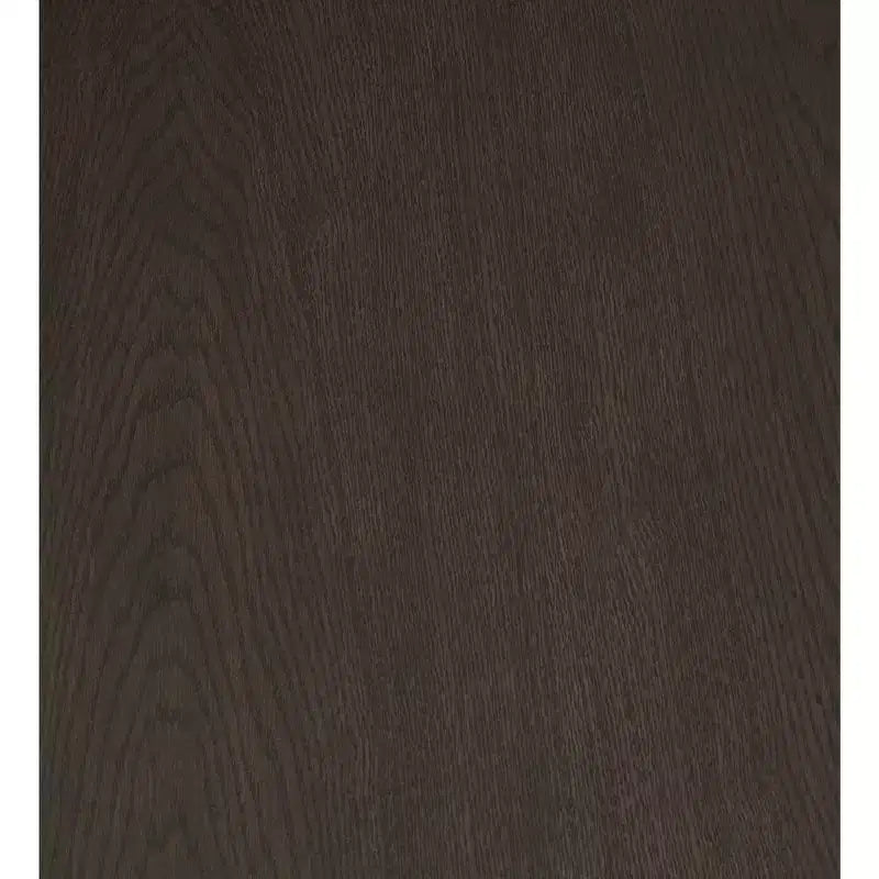Table basse rectangulaire moderne avec rebord en bois massif, marron foncé