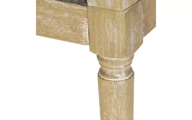 Fauteuil d'appoint en rotin de style Mid-Century avec assise rembourrée, fauteuil à accoudoirs avec cadre en bois d'hévéa massif