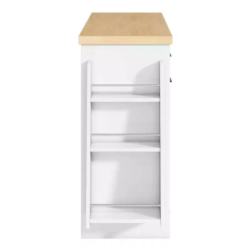 Bahut de rangement multifonctionnel avec meuble poubelle caché