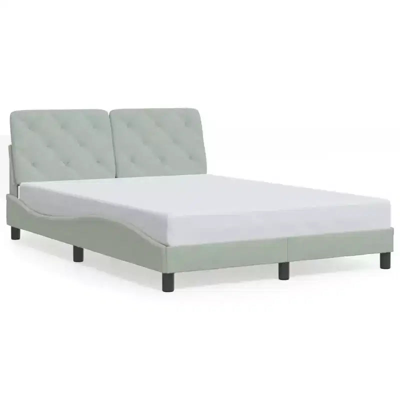 Cadre de lit avec LED sans matelas
