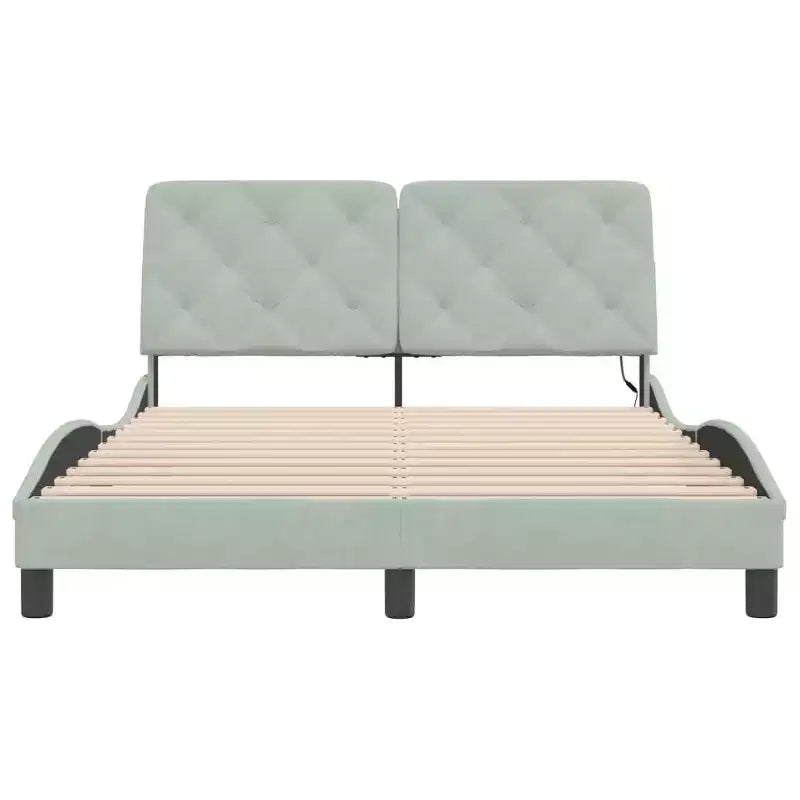 Cadre de lit avec LED sans matelas