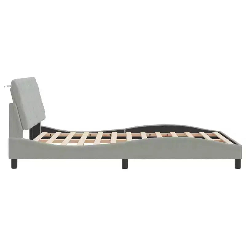 Cadre de lit avec LED sans matelas