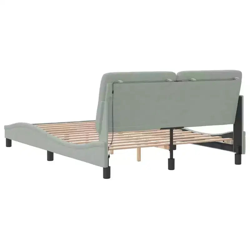 Cadre de lit avec LED sans matelas