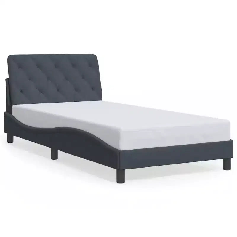Cadre de lit avec LED sans matelas