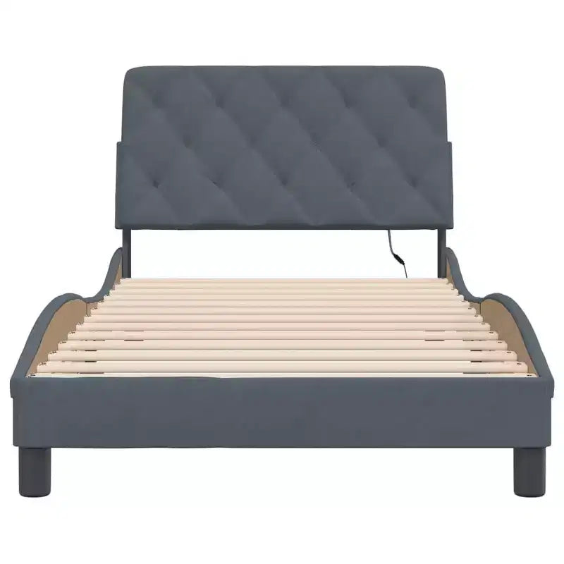 Cadre de lit avec LED sans matelas