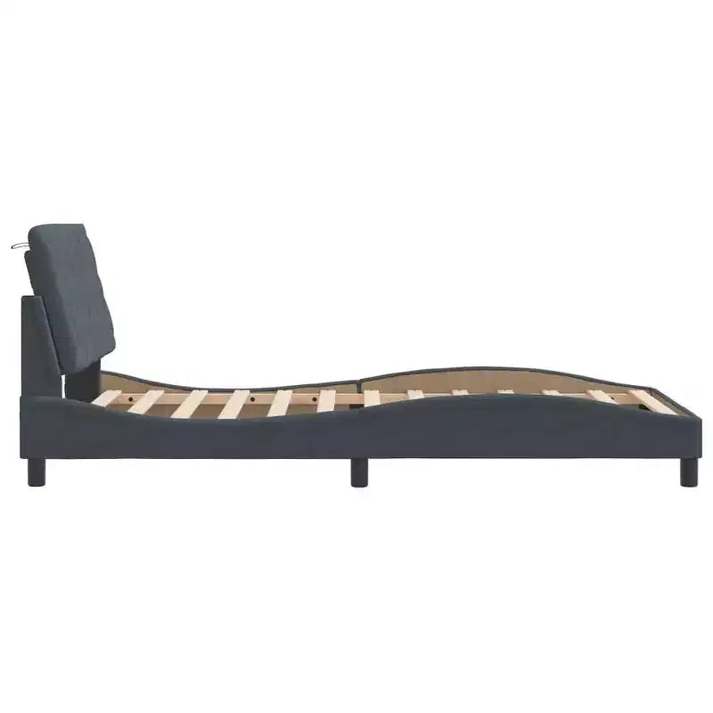 Cadre de lit avec LED sans matelas