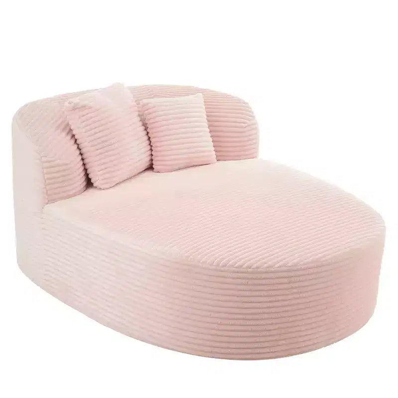 Canapé moderne 42.5 avec chaise longue, ottoman de rangement mobile et ports USB