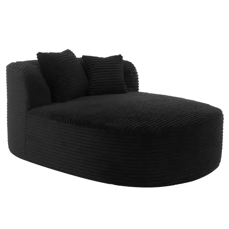 Canapé moderne 42.5 avec chaise longue, ottoman de rangement mobile et ports USB