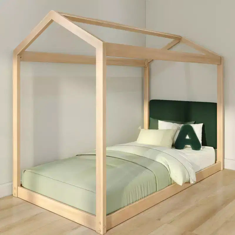 Lit double superposé + tête de lit flottante pour lits superposés